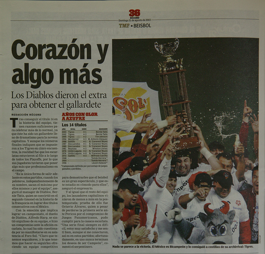 AGOSTO EL MES CON MÁS  CAMPEONATOS ESCARLATAS