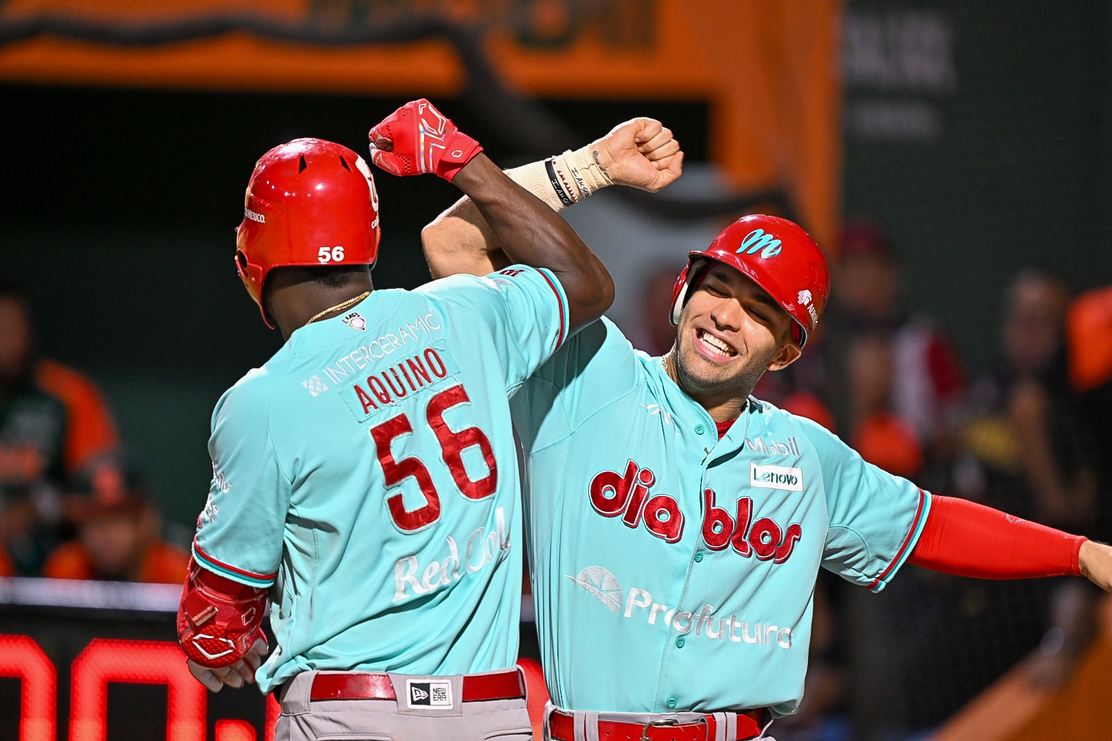 DIABLOS LLEGA A 8 TRIUNFOS AL HILO AL VENCER 6-2 A LOS LEONES
