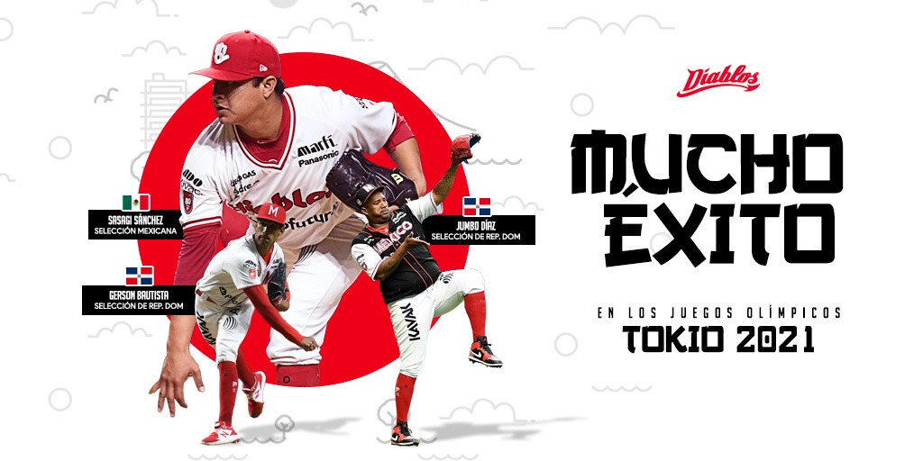 TRES DIABLOS ROJOS A LOS JUEGOS OLÍMPICOS