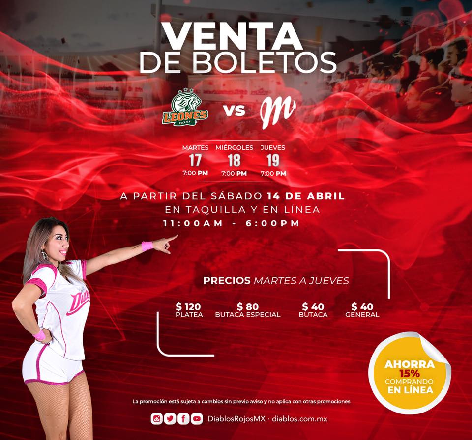 Serie Leones/Tigres vs Diablos