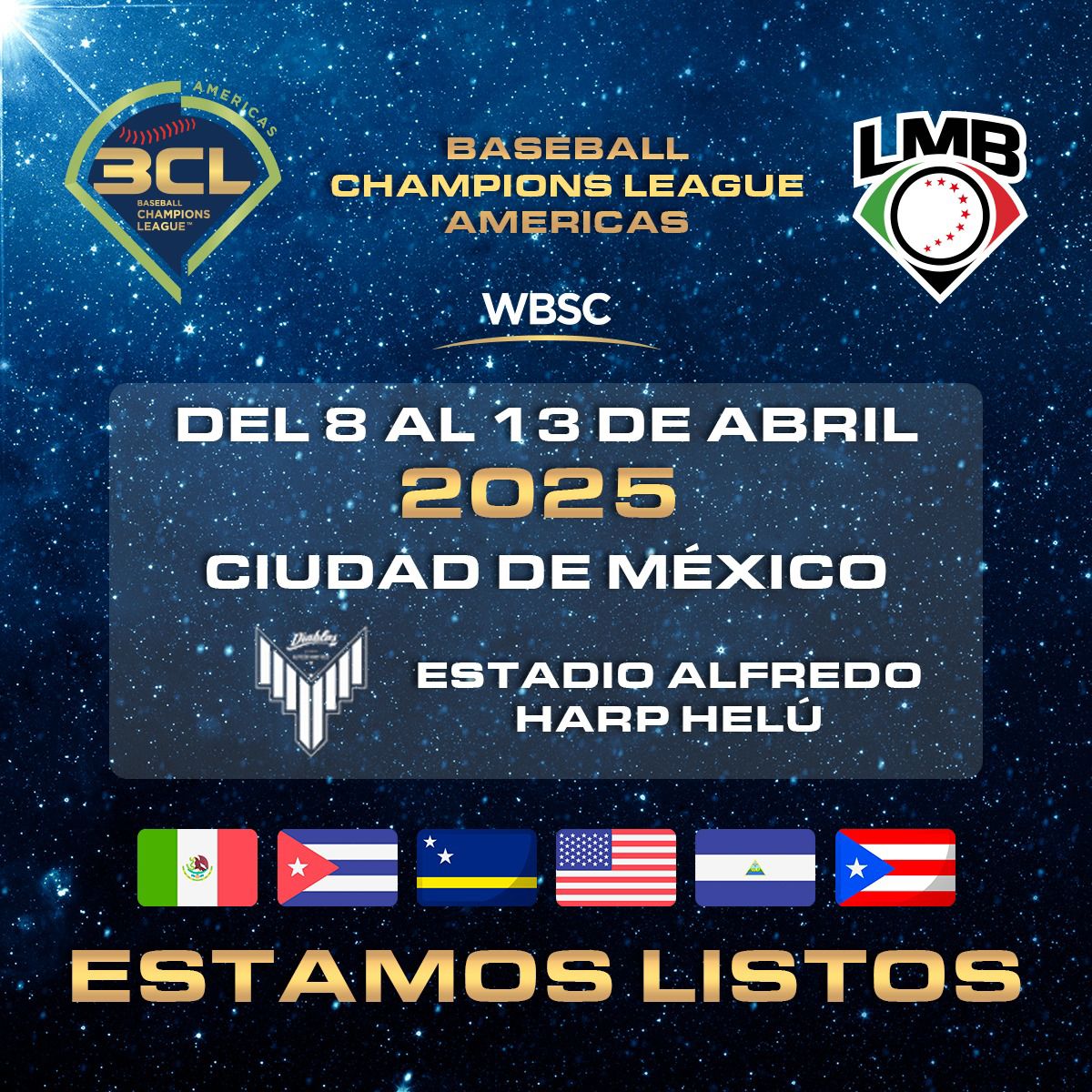 Segunda Liga de Campeones de Beisbol de las Américas se jugará en abril de 2025