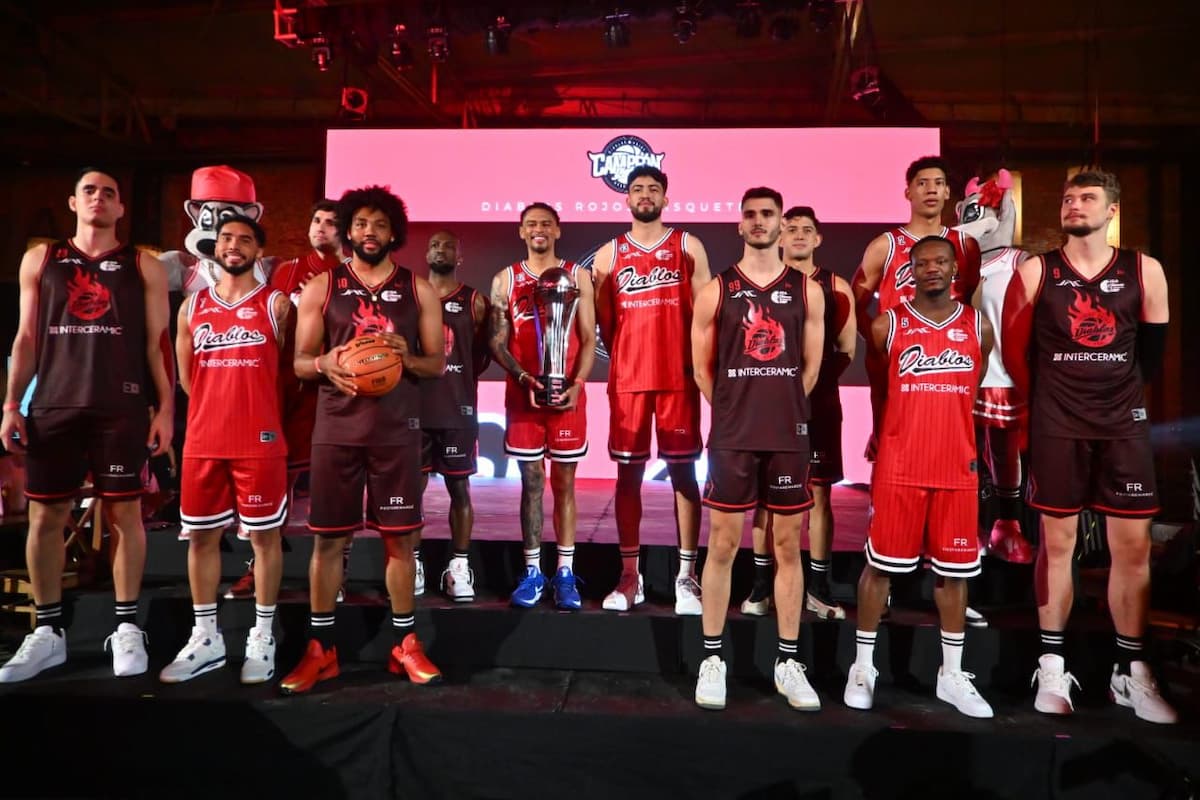DIABLOS ROJOS BASQUETBOL PRESENTA SUS UNIFORMES 2025