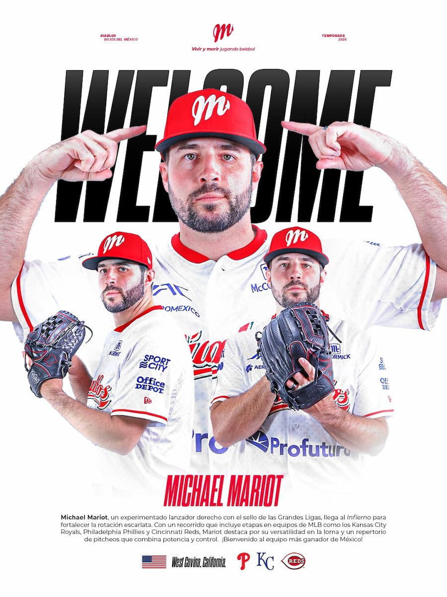 MICHAEL MARIOT LLEGA PARA FORTALECER PITCHEO ESCARLATA