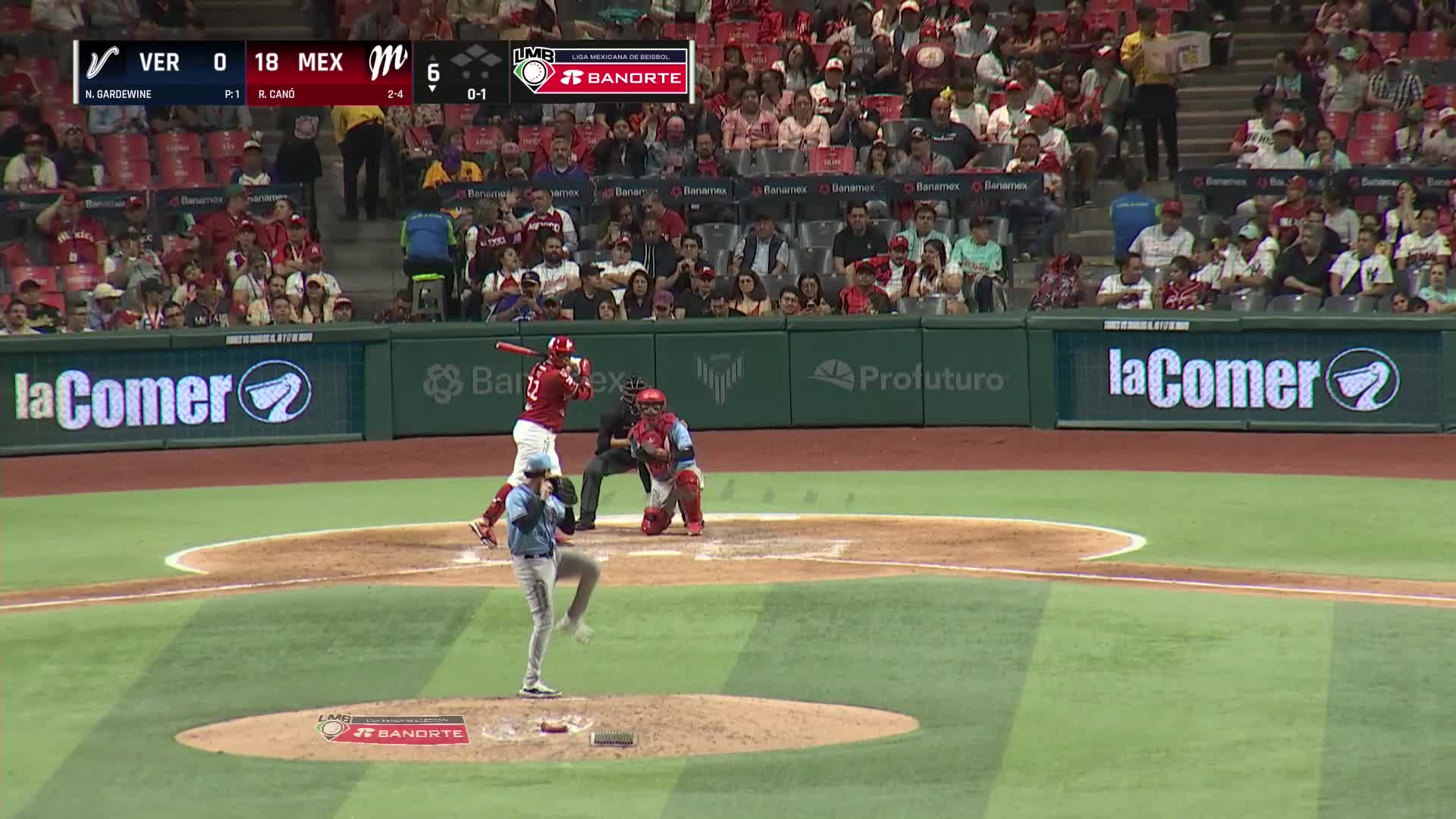 Hit 300 de Canó como Diablo Rojo