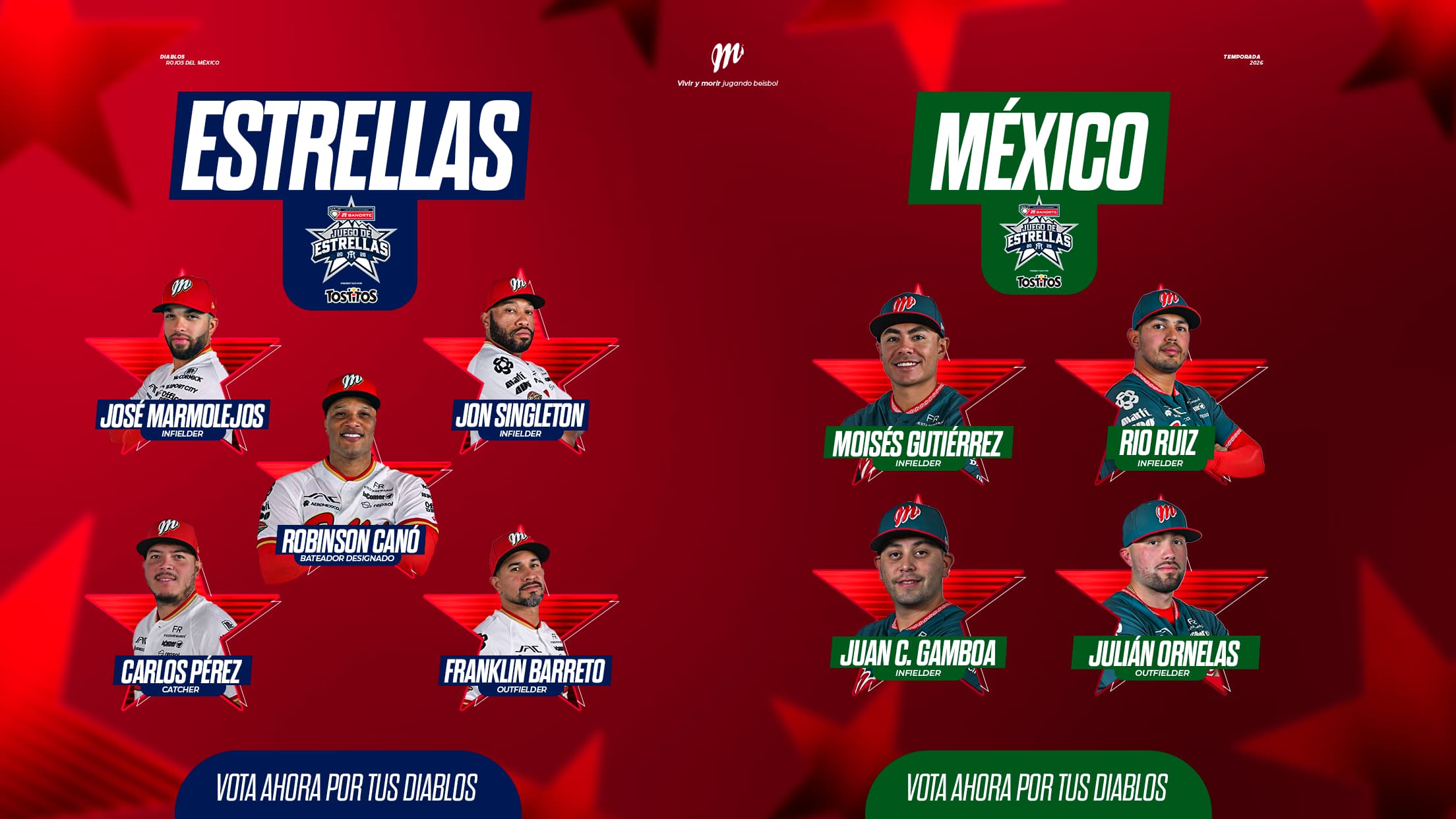 Juego de Estrellas 2026 — Diablos Rojos